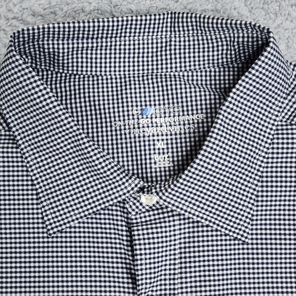 Vineyard Vines OTG On-The-Go Shirt Mens XL Blue Plaid brrr Cooling Stretch NEW - Picture 8 of 16